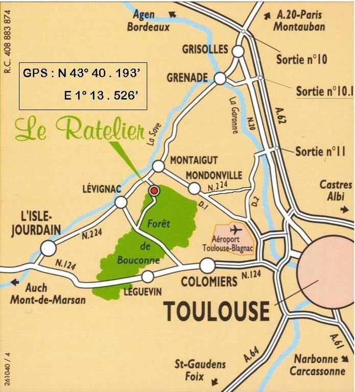 Le Ratelier Hotel Montaigut-sur-Save Buitenkant foto